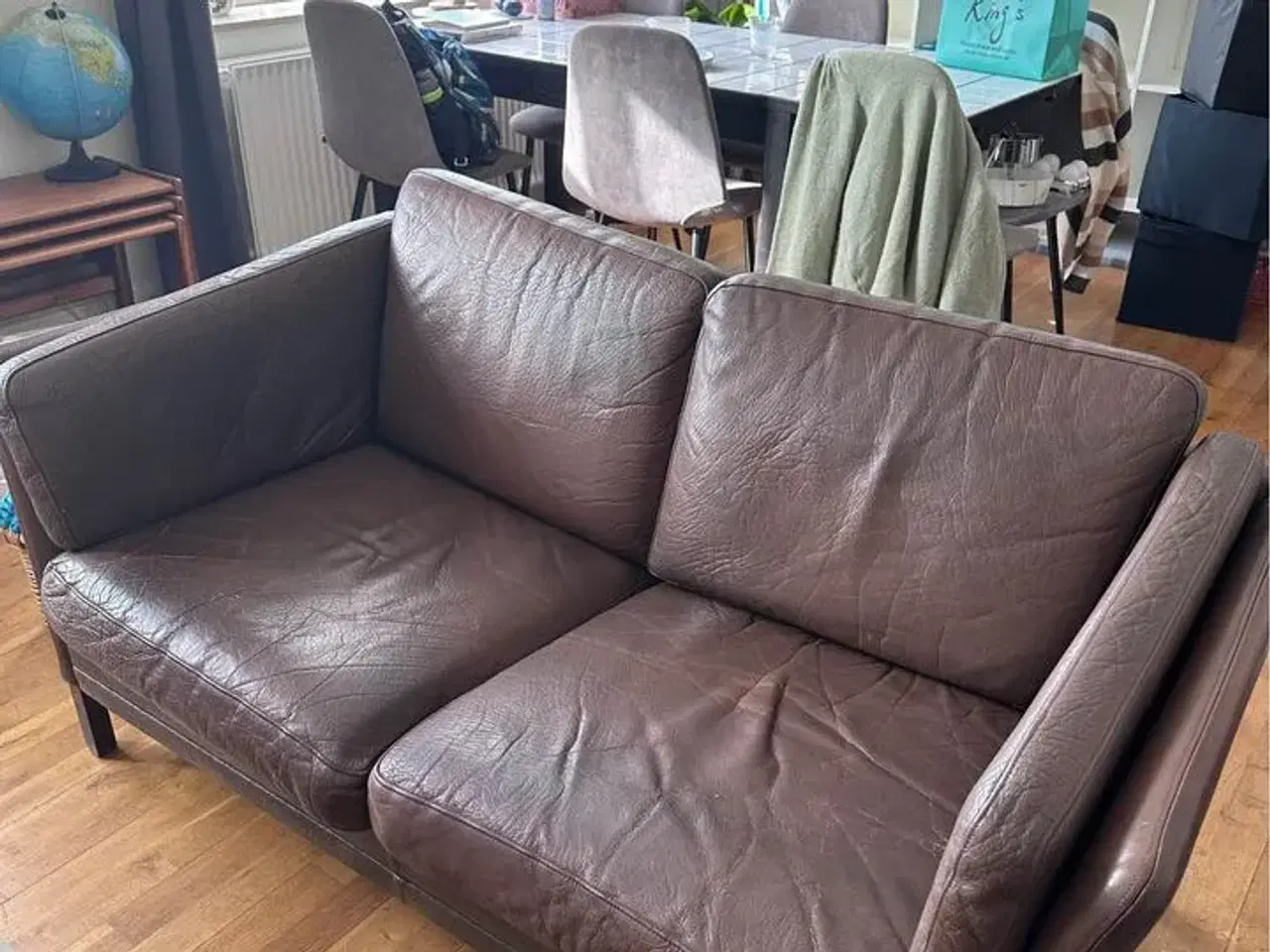 Billede 1 - Læder sofa
