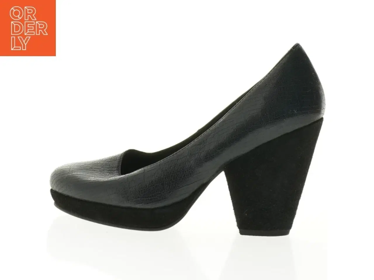 Billede 1 - Sorte pumps i læderlook fra Gardenia Copenhagen (str. 39)