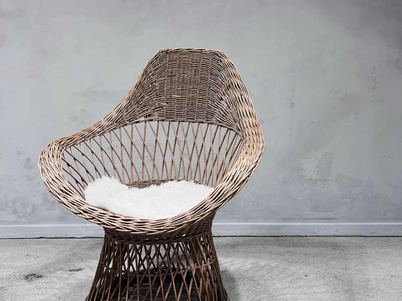 Billede 1 - Kurvestol, bambus, 1960'erne/70'erne.