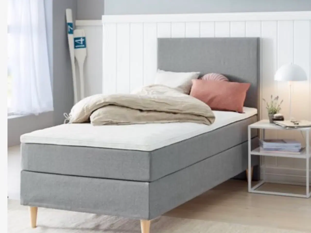 Billede 3 - Kontinentalseng 90x200cm LEIRKUP Inkl. gavl