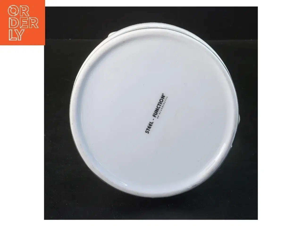 Billede 2 - Hvid kande med stållåg fra Steel-function (str. 30 cm)