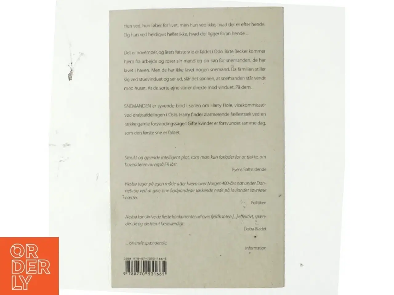 Billede 3 - Snemanden af Jo Nesbø (Bog)