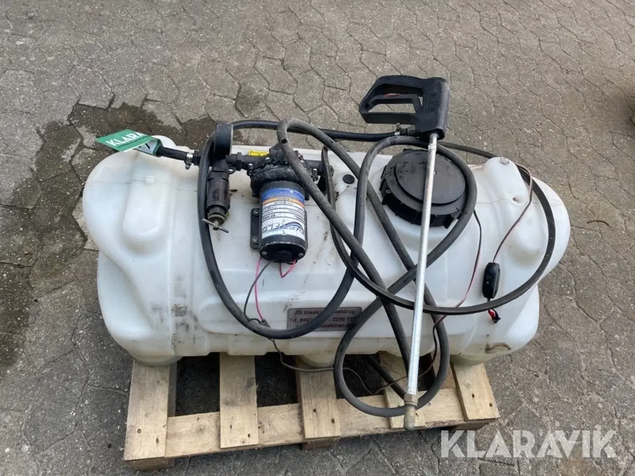 Billede 10 - Transportabel sprøjtetank med pumpe og lanse