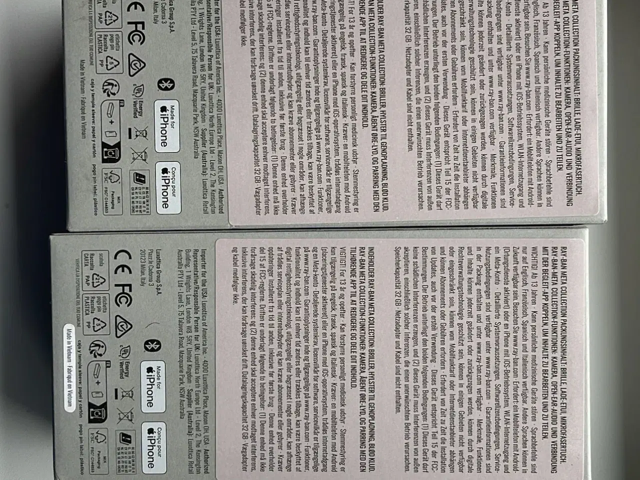 Billede 2 - Meta Ray-Ban Wayfarer Gen 2 – NYE & UÅBNEDE – Kvit