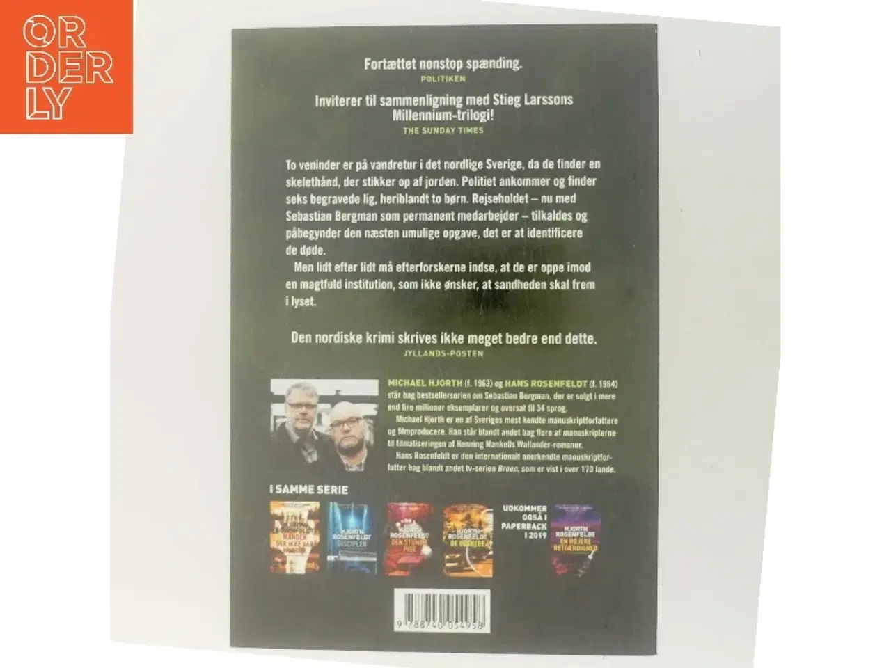 Billede 3 - Fjeldgraven : kriminalroman af Michael Hjorth (f. 1963-05-13) (Bog)