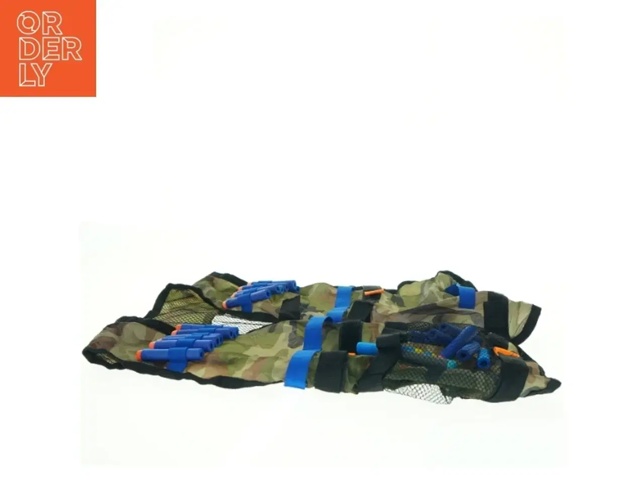 Billede 4 - Kamuflage taktikvest med skumpatroner (str. 50 x. 35 cm)