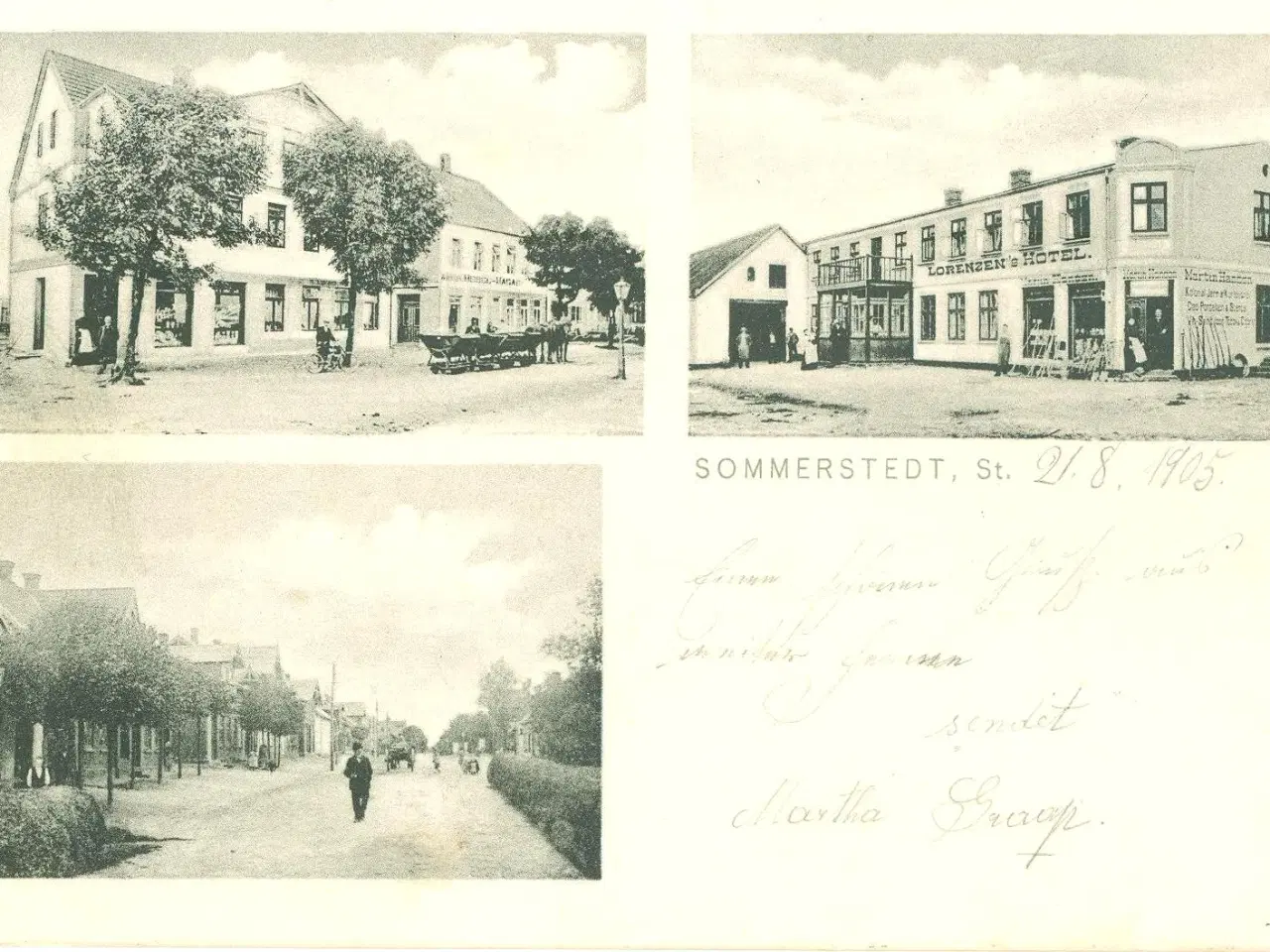 Billede 1 - Sommersted 1905. Lorenzens Hotel