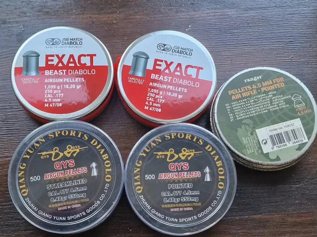 Billede 1 - 4,5 mm hagl - JSB Exact Beast & QYS 