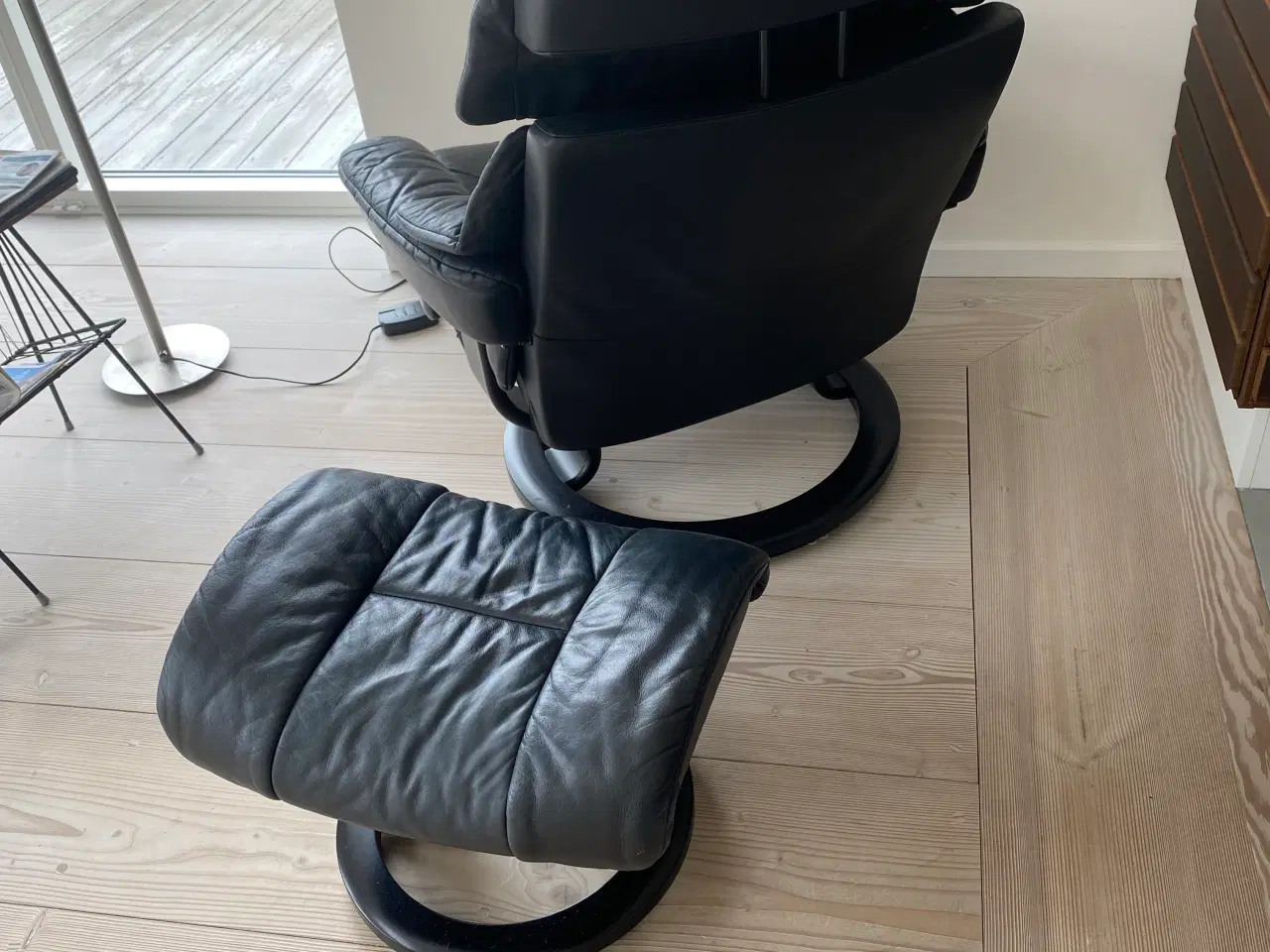 Billede 2 - Stressless lænestol m/ fodskammel
