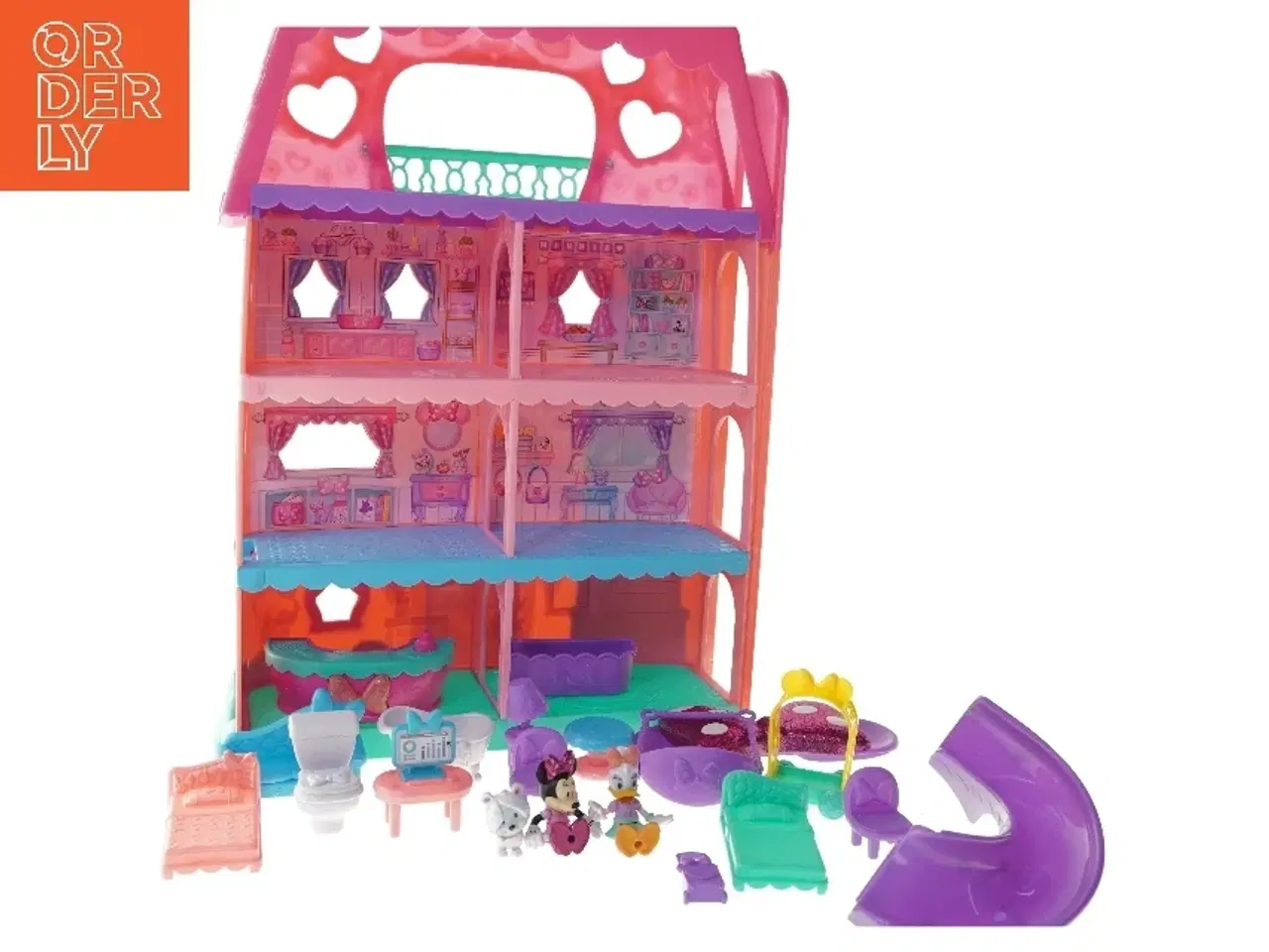 Billede 1 - Minni Mouse dukkehus fra Disney Junior (str. 51x38x13 cm)