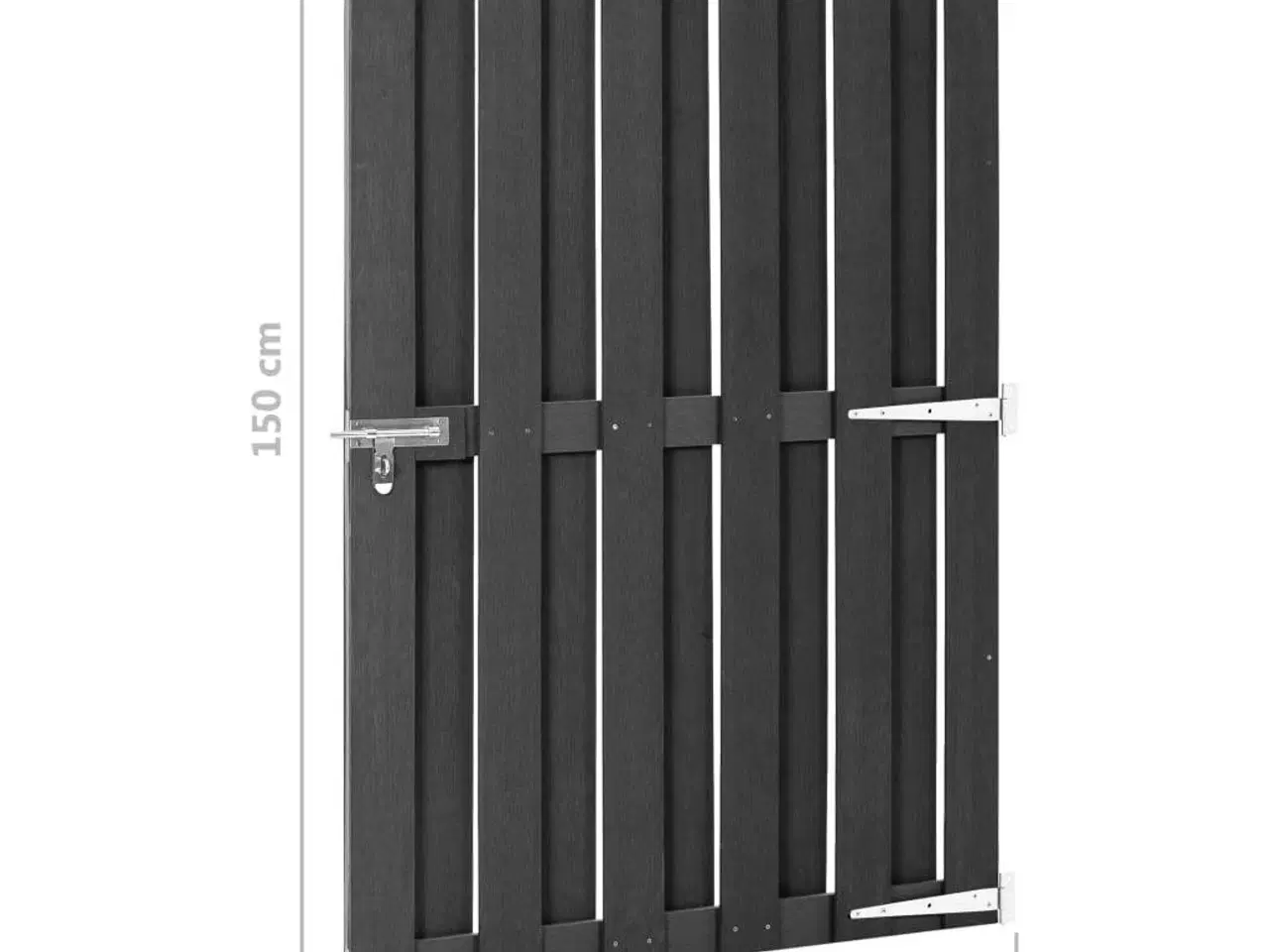 Billede 6 - Havelåge 100 x 150 cm WPC grå