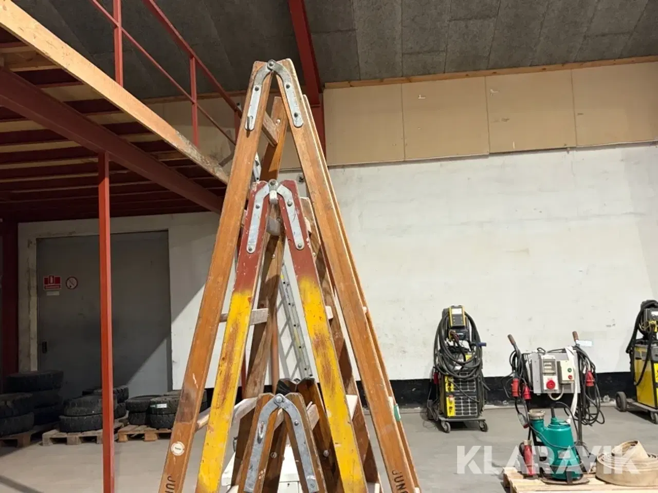 Billede 8 - Stiger + lagervogn 6 enheder