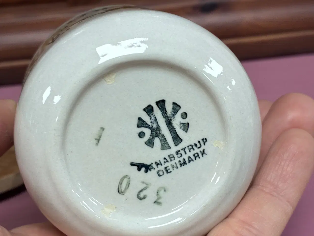 Billede 5 - Skøn lille Retro sennepskrukke fra Knabstrup