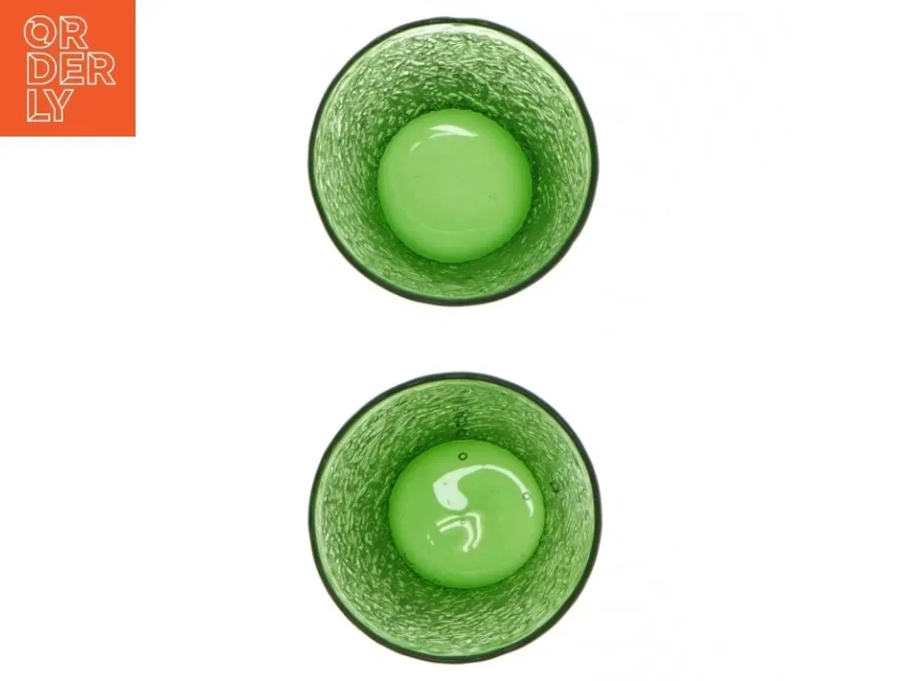 Billede 2 - Grønne drikkeglas (str. 2 stykker. 13 cm)