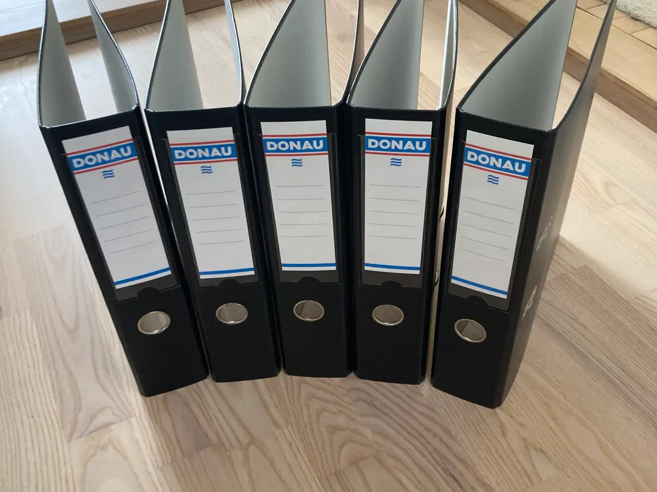 Billede 2 - 5 stk A-4 ringmapper, ring bredde 75 mm