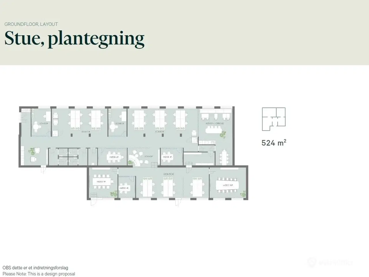 Billede 11 - Gennembelyst og højloftet kontor