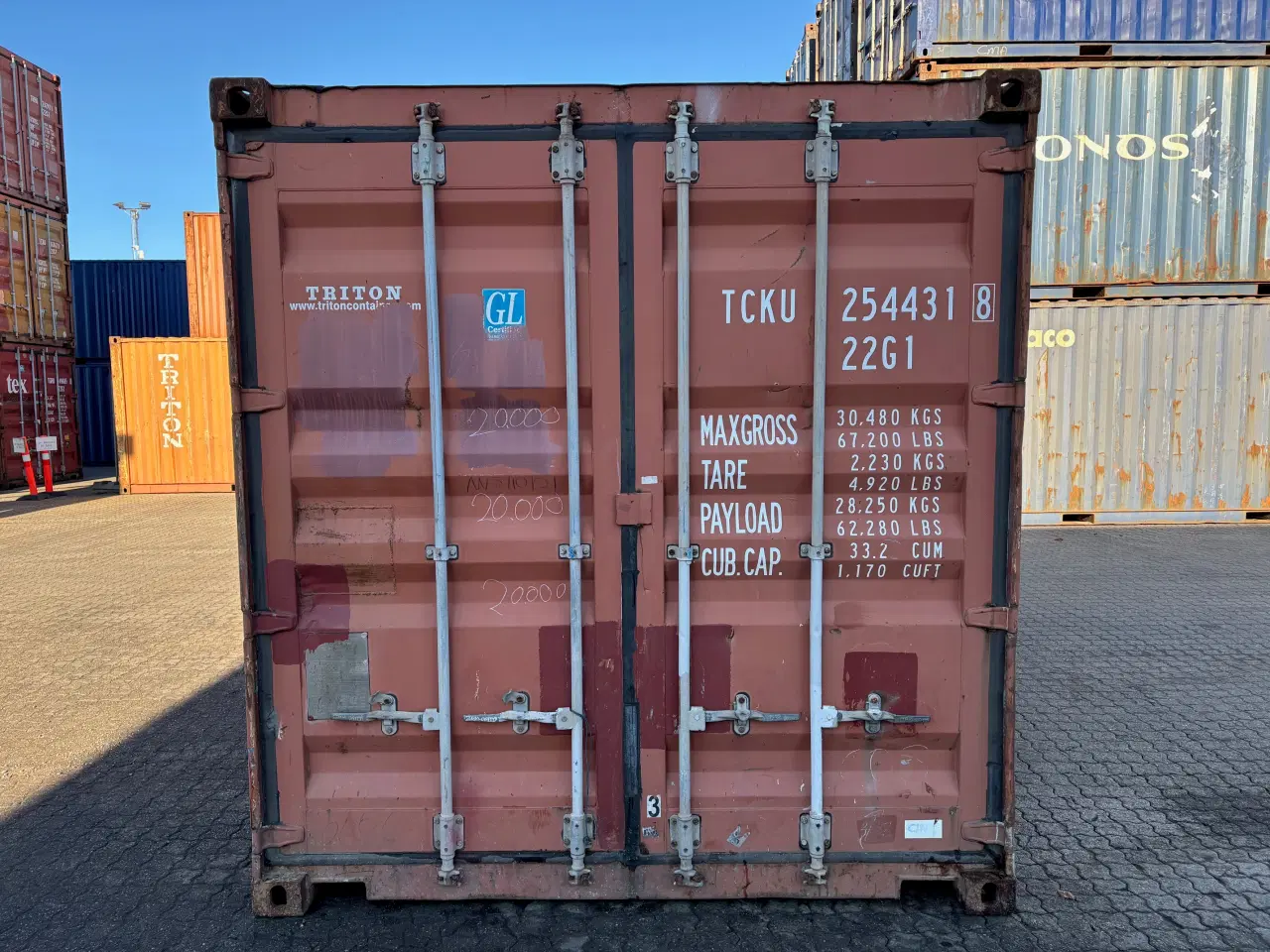 Billede 1 - 20 fods Isoleret Container- ID: TCKU 254431-8