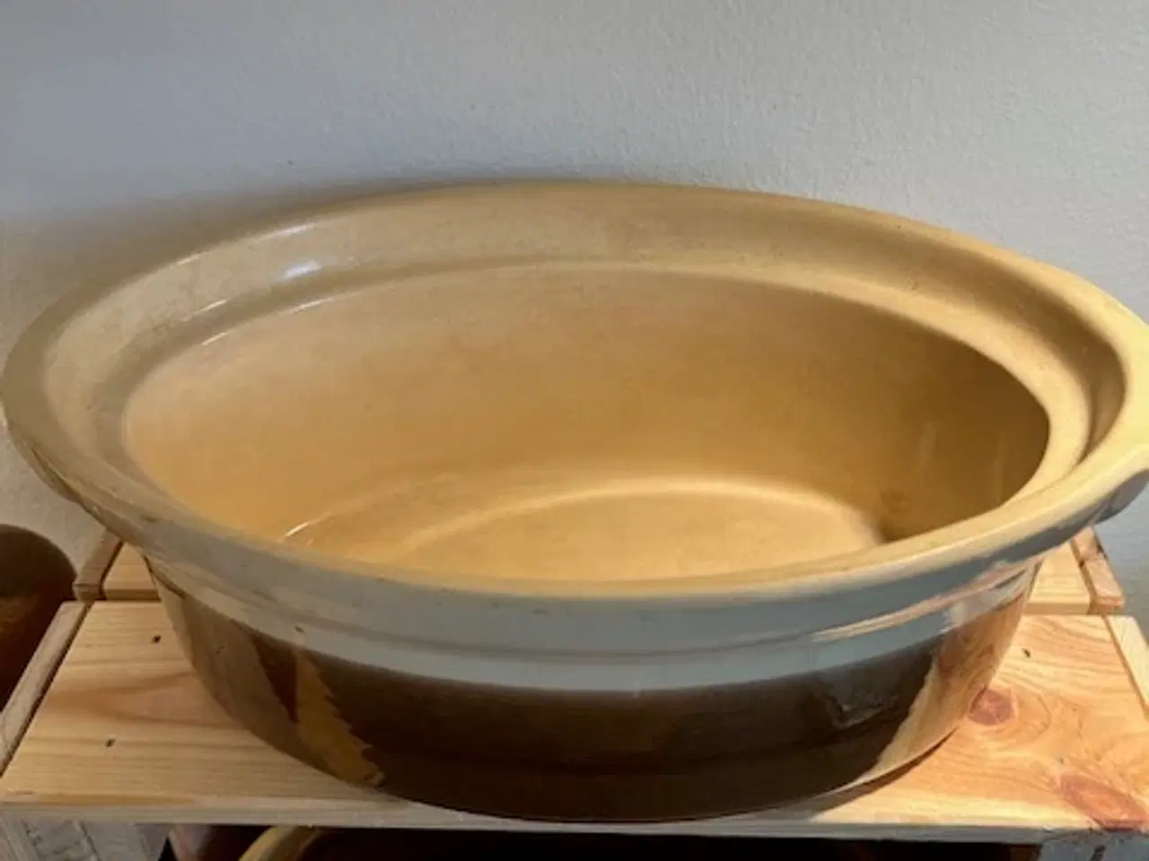 Billede 4 - 2 store franske stentøjs-terriner – La Bourguignon