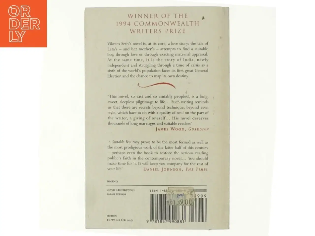 Billede 3 - A suitable boy af Vikram Seth (Bog)
