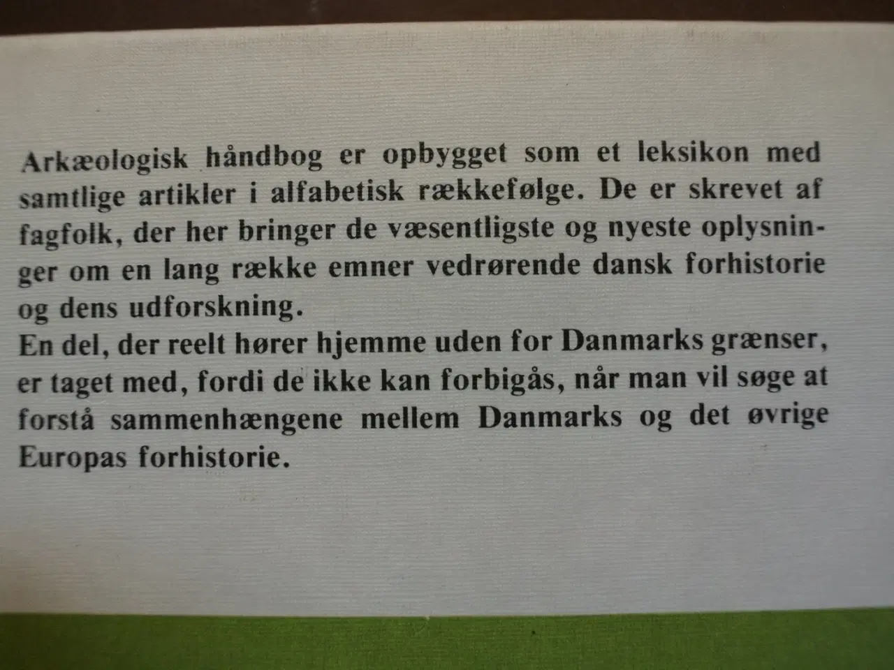 Billede 2 - arkæologisk håndbog, red. af mogens rud, emne: his