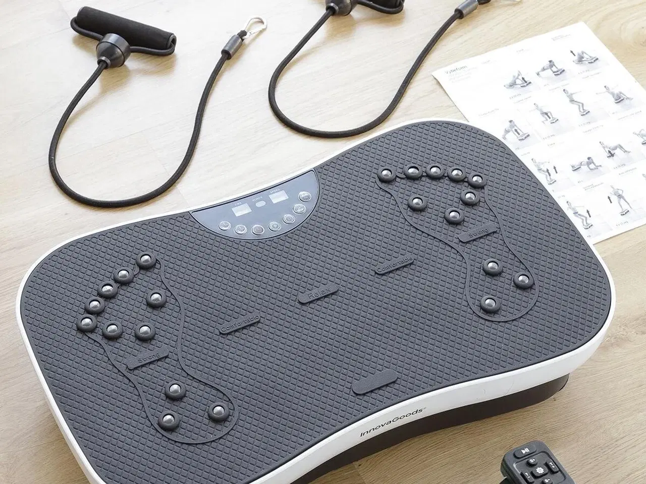 Billede 3 - Vibrationsplade med elastikker og træningsvejledning - Vybeform fra