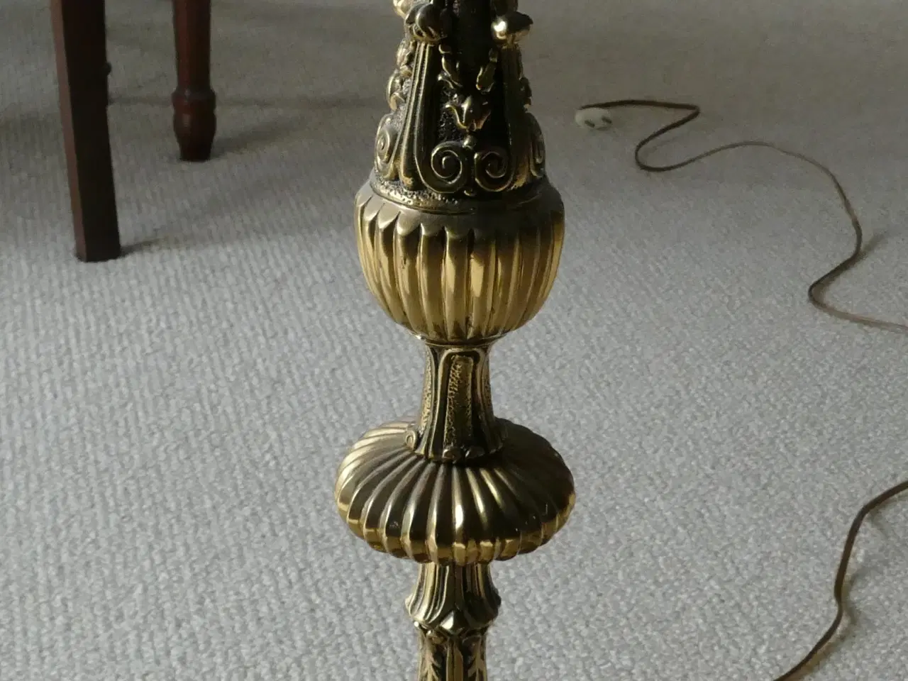 Billede 4 - Ældre Bronze Standerlampe