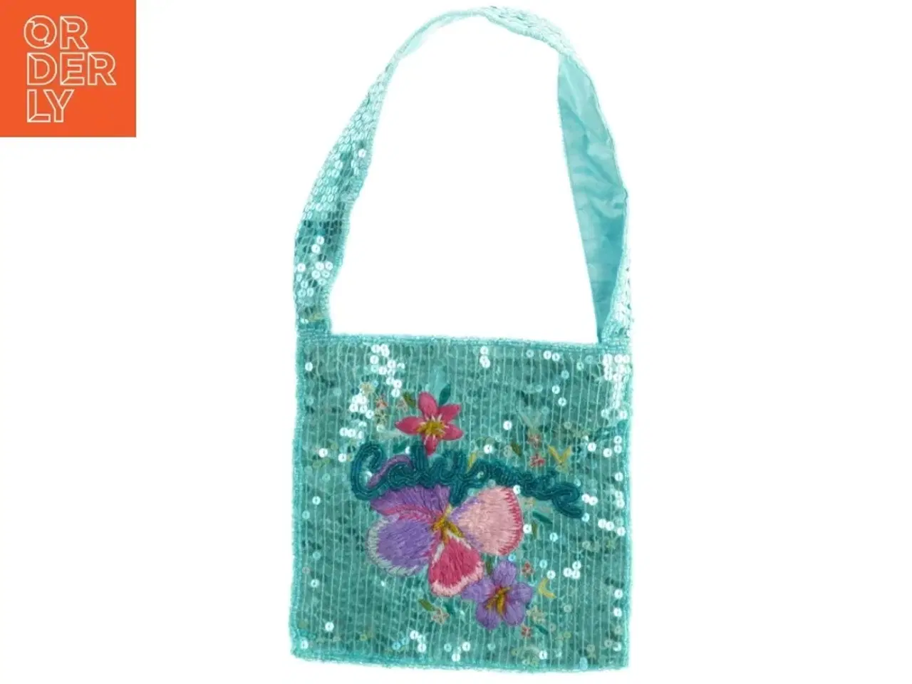 Billede 1 - Pailletdekoreret håndtaske (str. 19 x 19 cm)