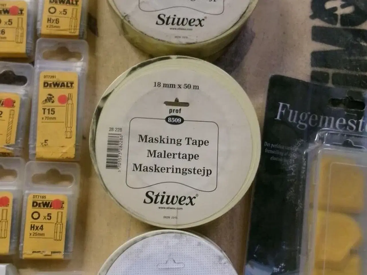 Billede 3 - Bits, maletape, fugesæt m.m.