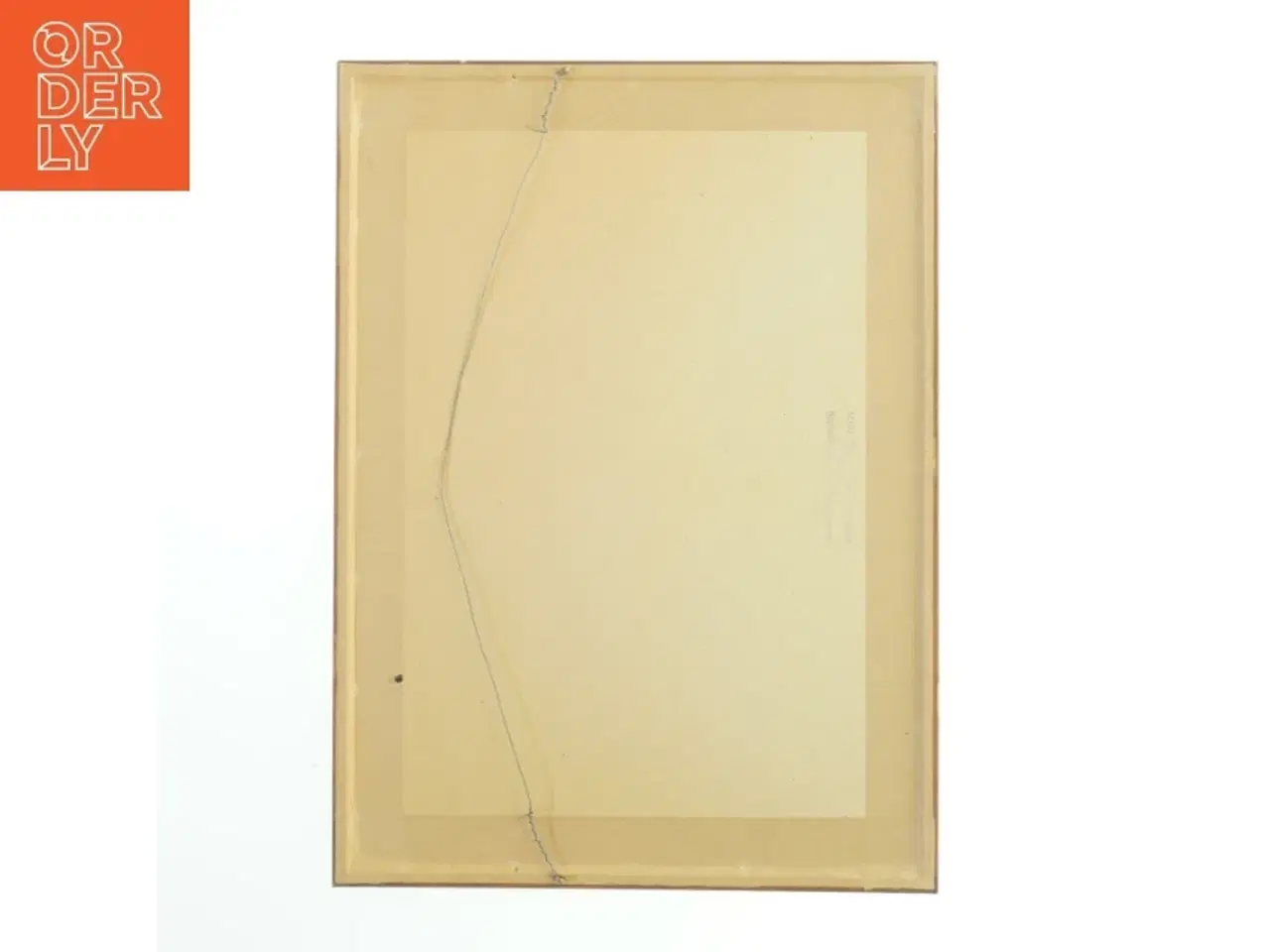 Billede 2 - Indrammet vintage børneillustration (str. 36 x 26,5 cm)