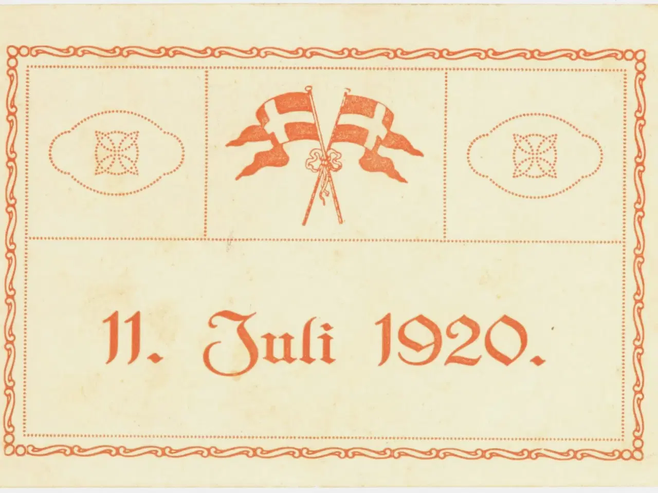 Billede 1 - Genforeningsfesten 1920 Dybbøl Banke