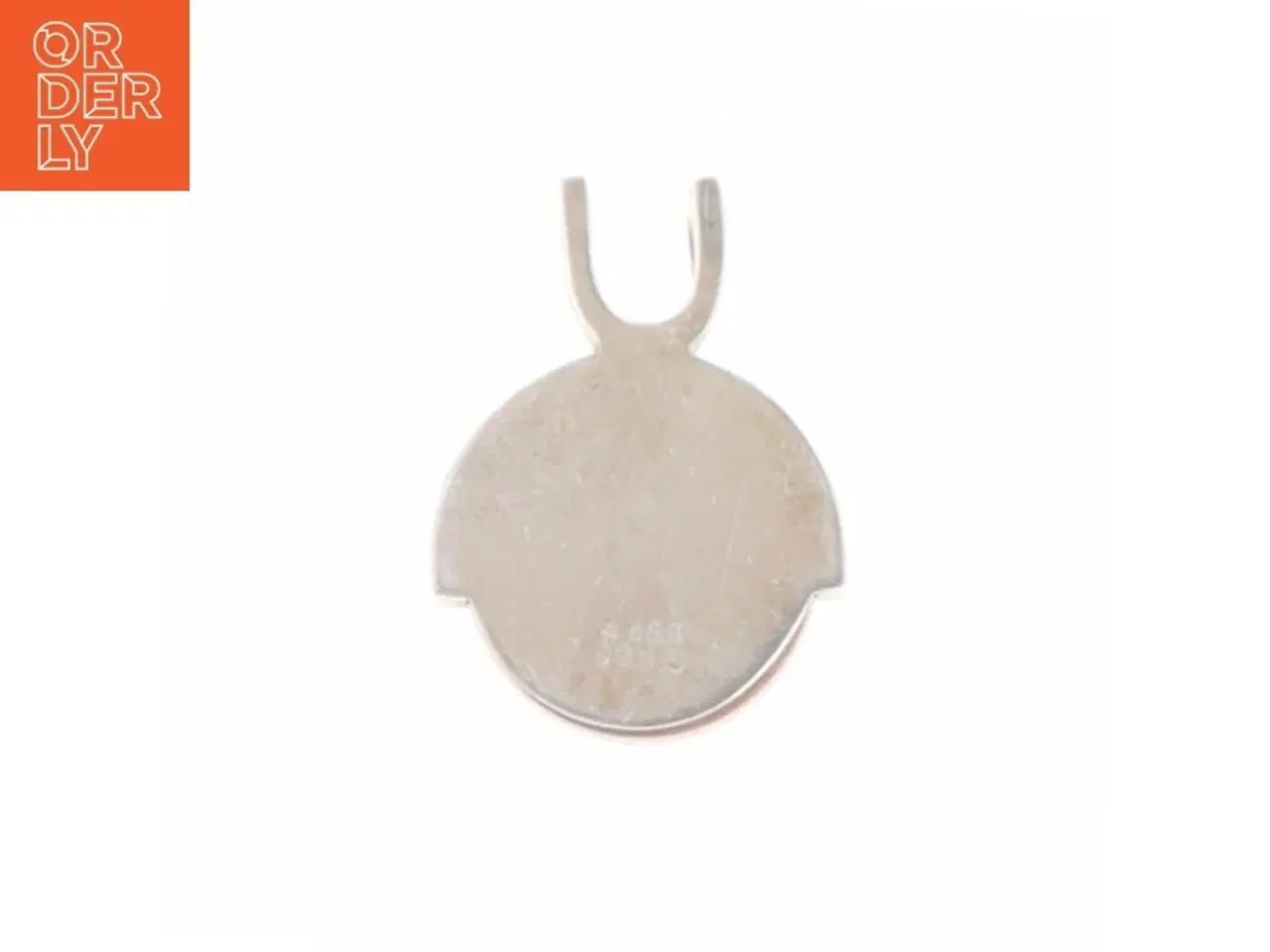 Billede 3 - Rundt vedhæng til halskæde (str. 2,6 x 2 x 0,8 cm)