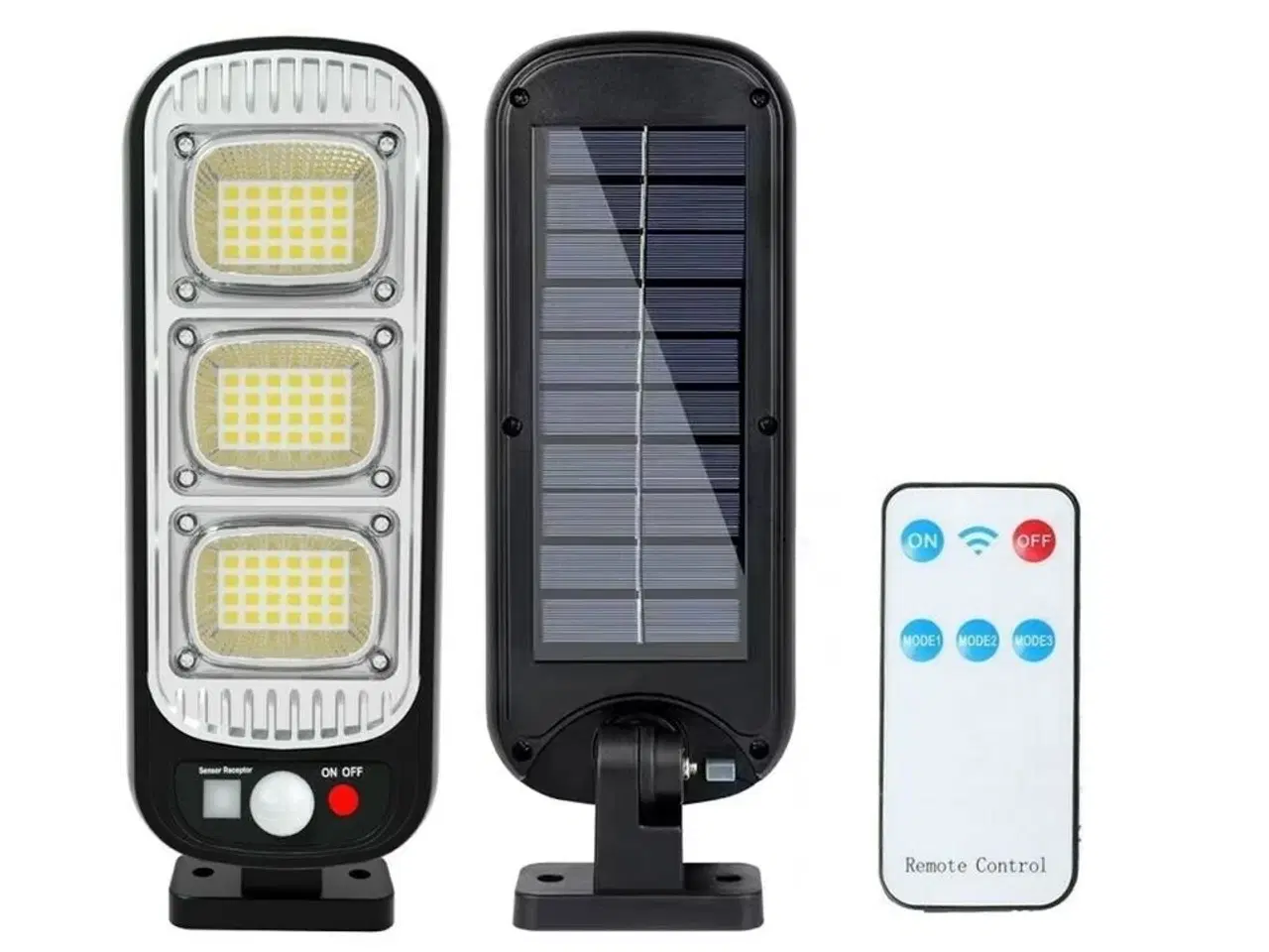 Billede 1 - 4 stk. Solar lygte med indbygget batteri