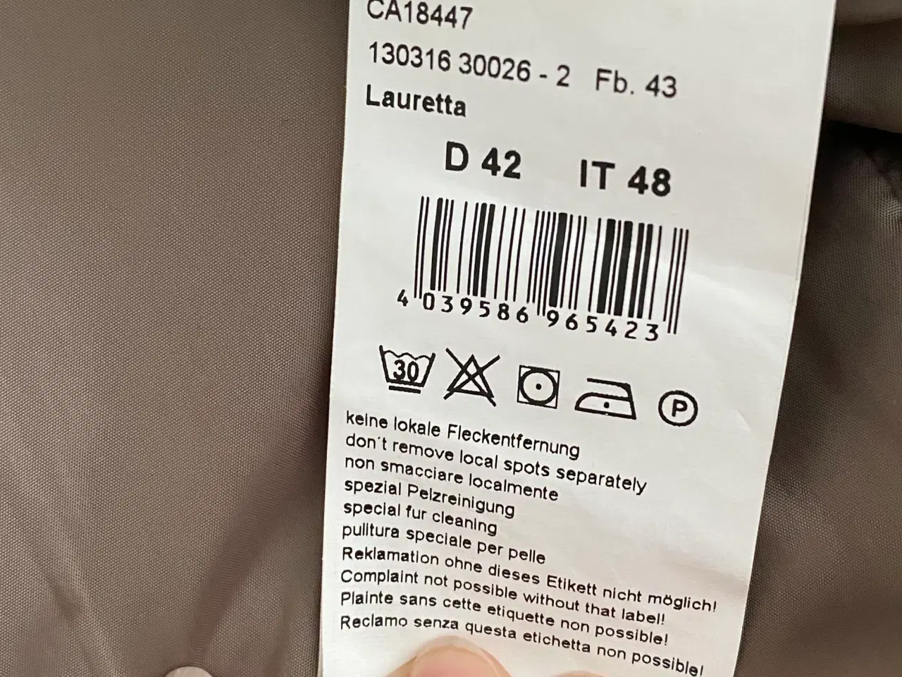 Billede 4 - Flot dunjakke fra Minestone, Tyskland størrelse 42