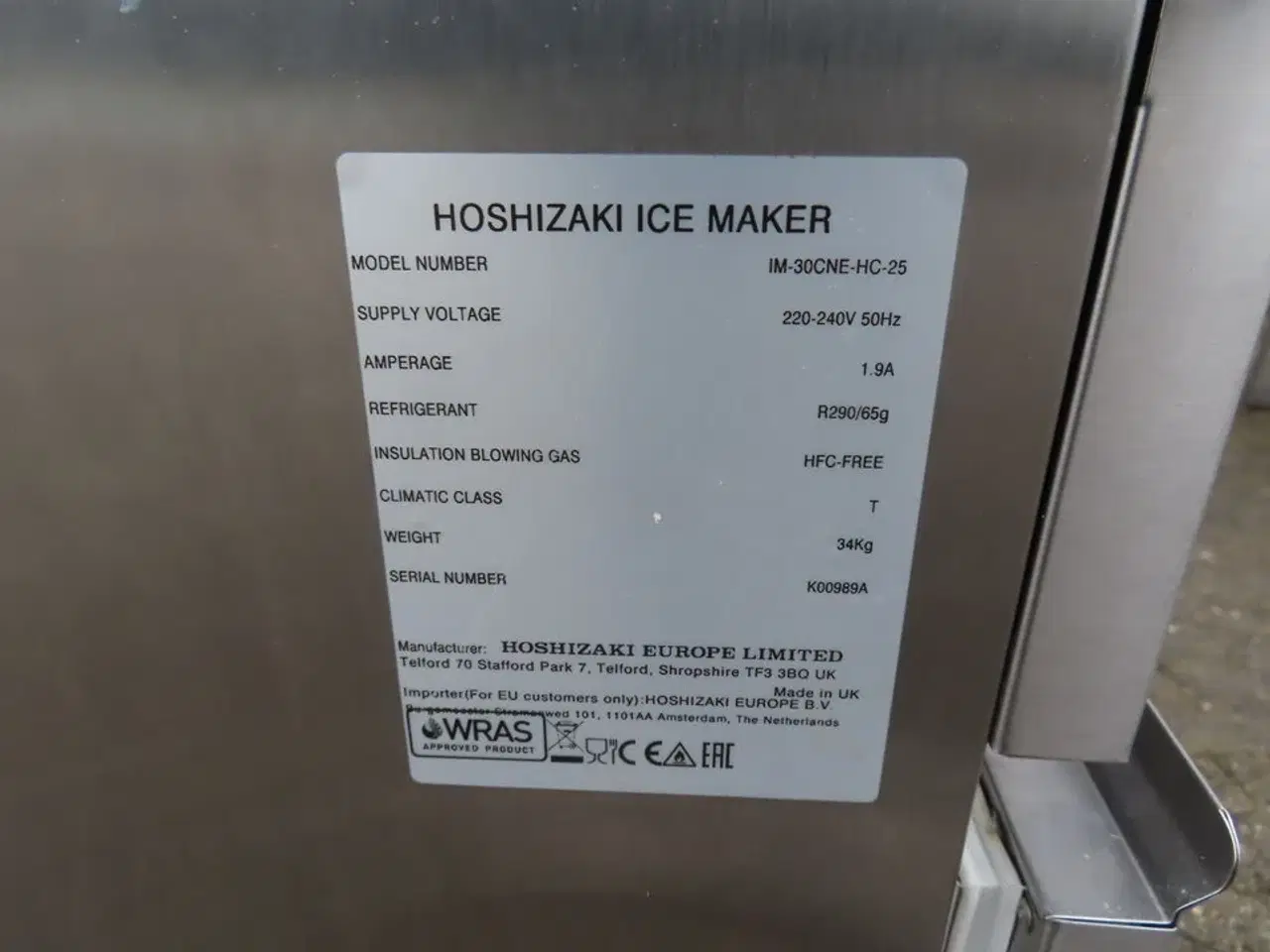 Billede 7 - Isteringmaskine HOSHIZAKI IM-30CNE-HC-25