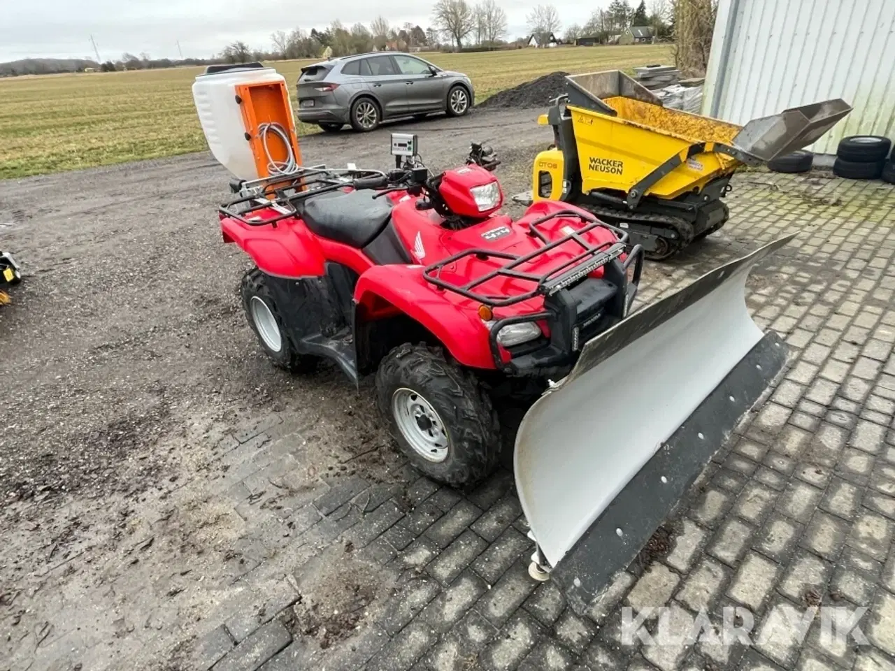 Billede 3 - Atv Honda TRX 500 Foreman ES med plov