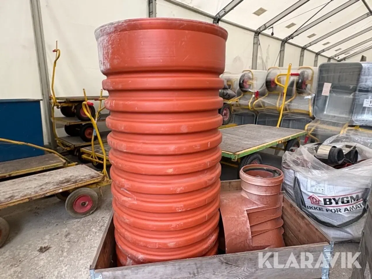 Billede 3 - Assorterede rør og fittings Wavin - 4 paller