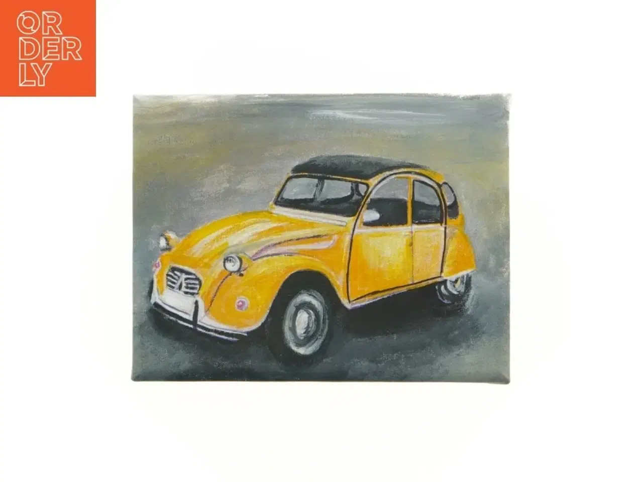 Billede 1 - Håndmaletbillede af Citro&#235;n 2CV (str. 22 x 17 cm)
