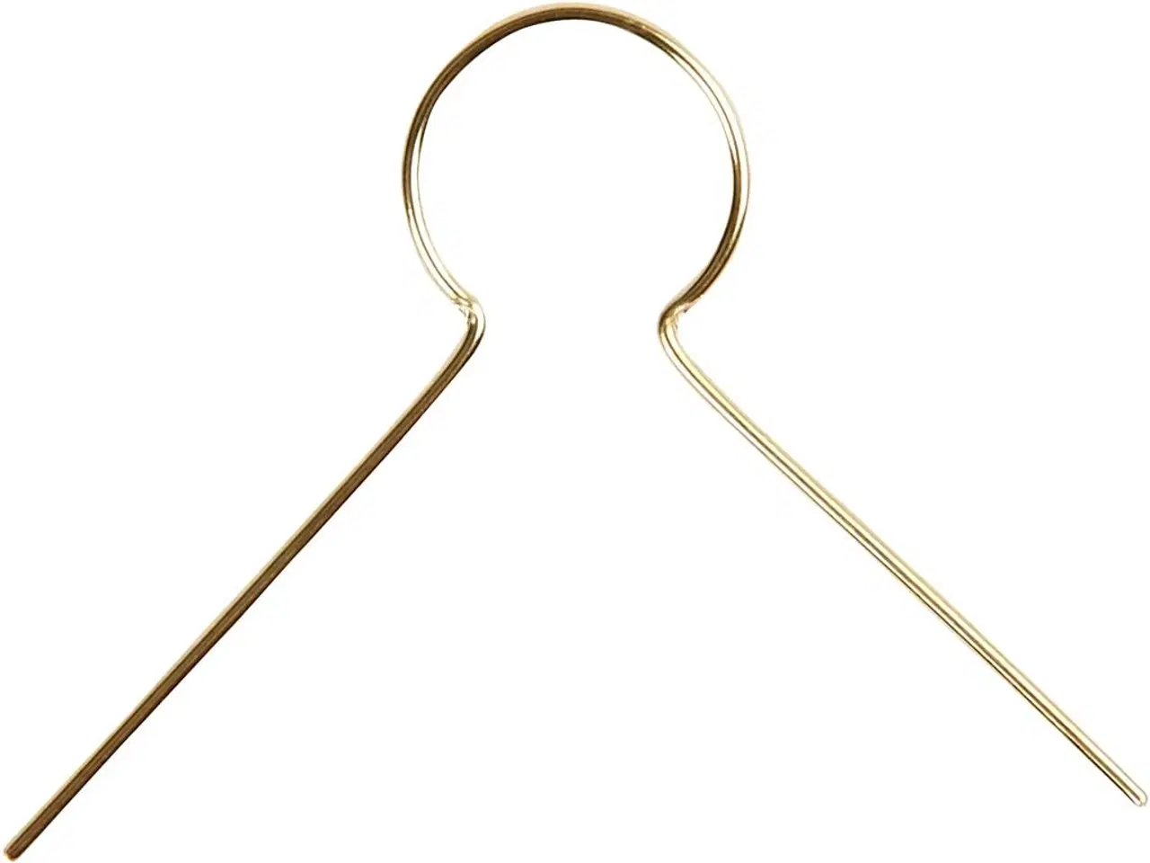 Billede 1 - Ophæng, L: 22 mm, hulstr. 8 mm, forgyldt, 50stk./ 1 pk.