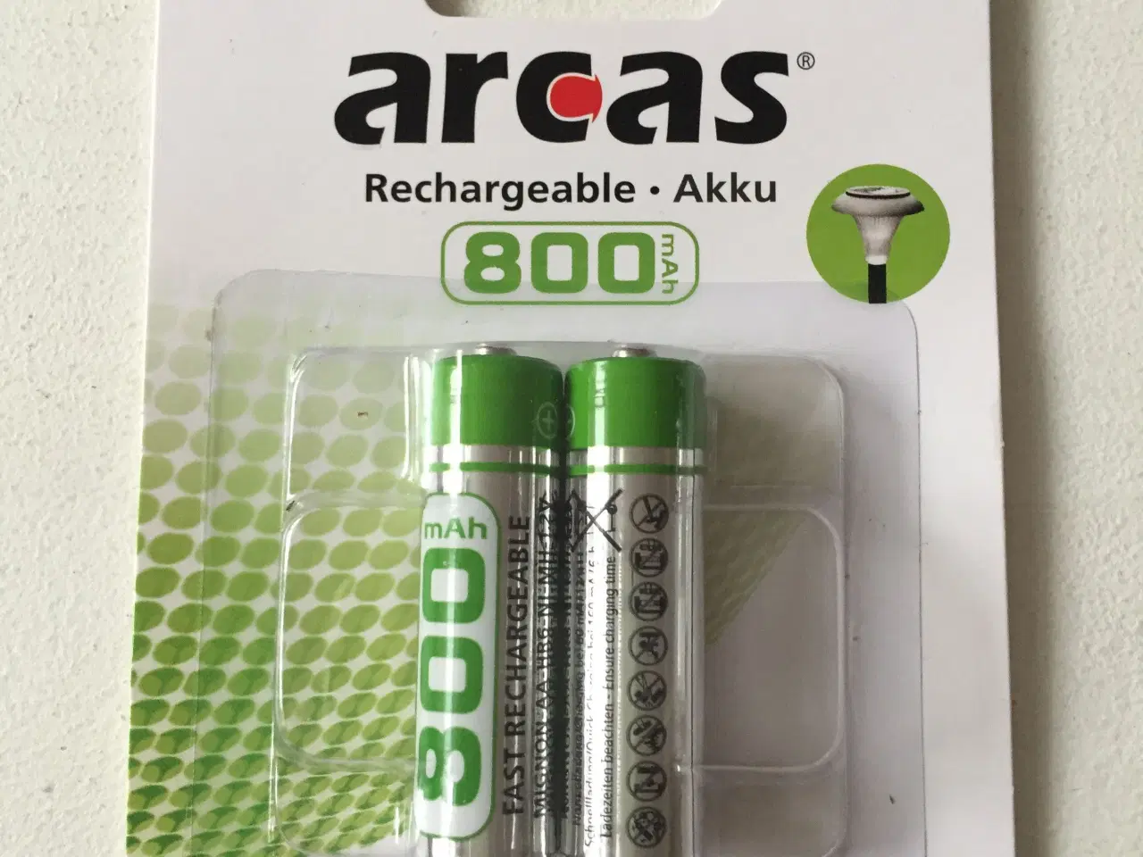 Billede 1 - Genopladelige batterier Arcas AA.