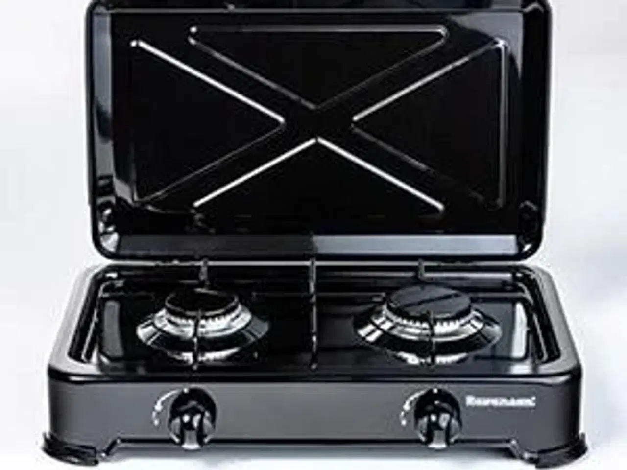 Billede 1 - Gas kogeplade til bord – Ravanson K-02TB, sort, 2 zoner