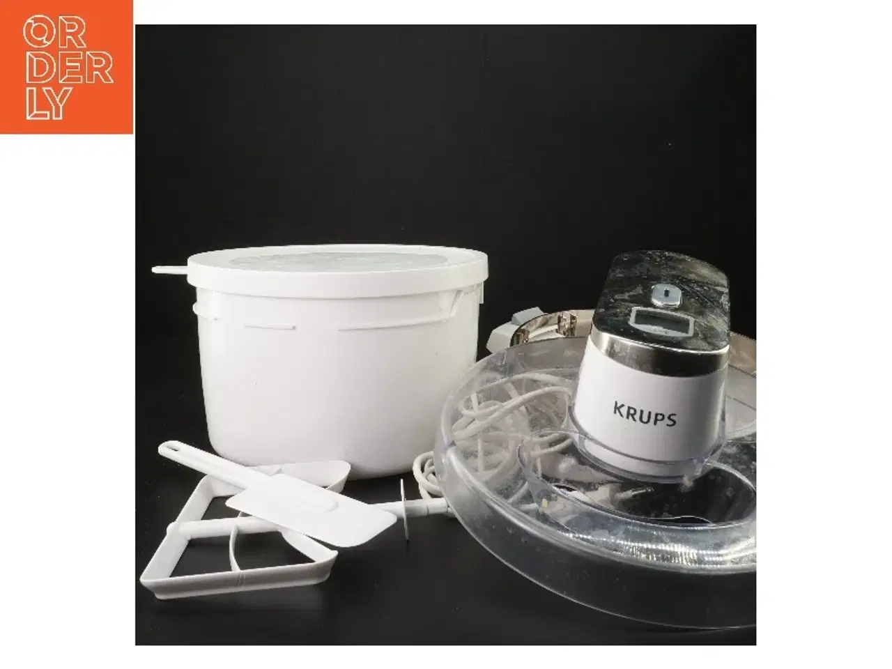 Billede 1 - Krups ismaskine med tilbehør fra Krups (str. Ø 21,5 cm)