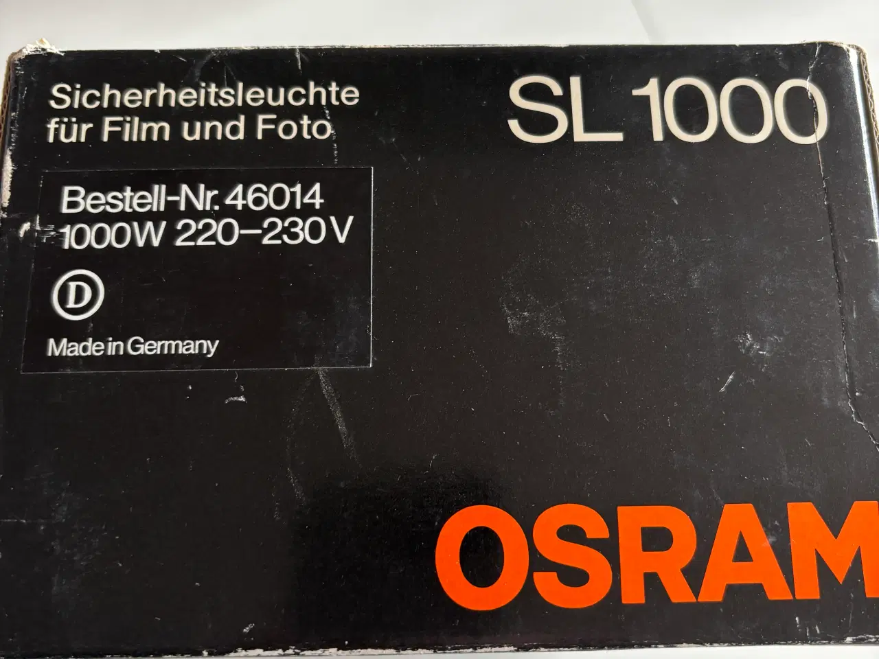 Billede 1 - Fotolampe Osram 1000