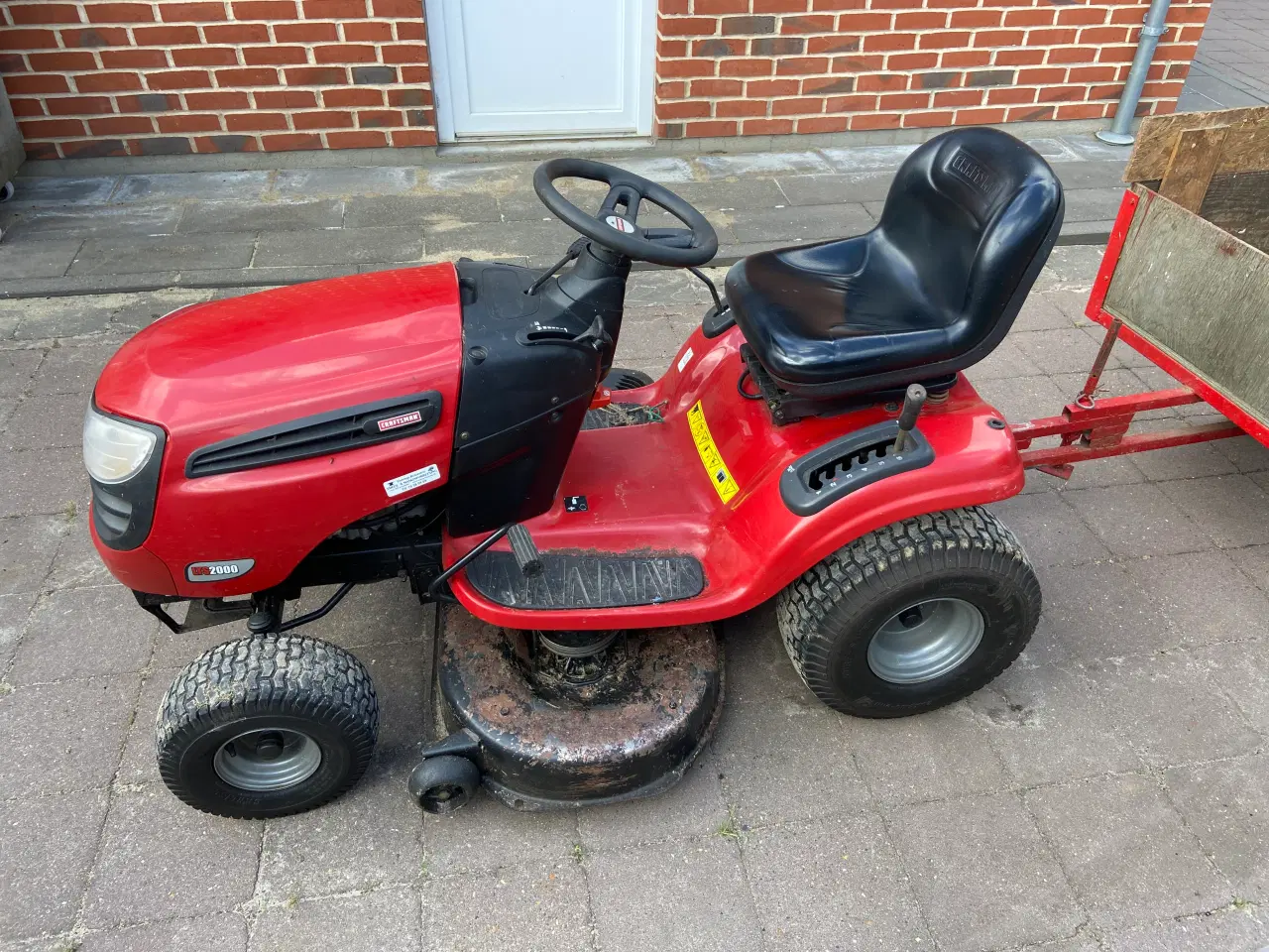 Billede 8 - Craftsman LTS2000 havetraktor med vogn og rive