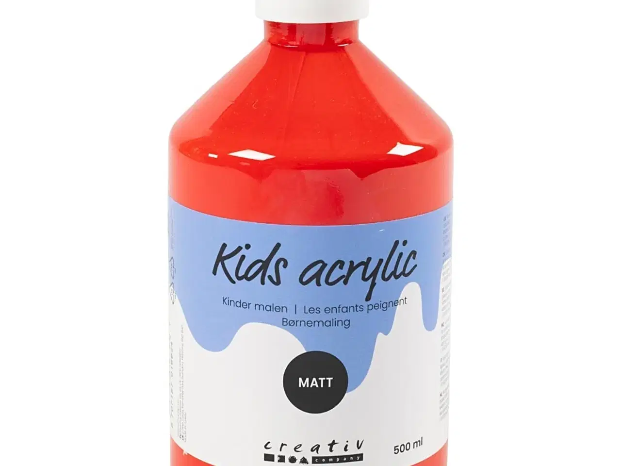 Billede 1 - Akrylmaling Mat, rød, 500ml/ 1 fl.