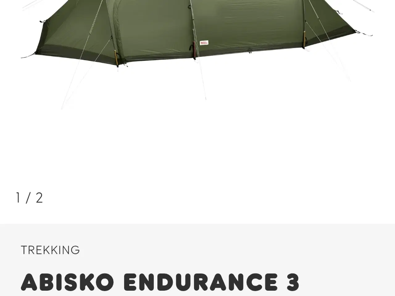 Billede 1 - Fjällräven Abisko endurance 3 telt