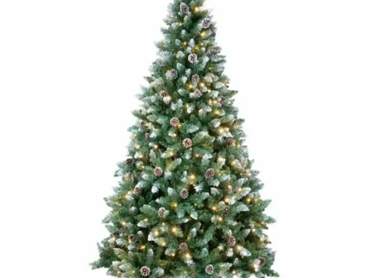 Billede 1 - Juletræ med LED-lys - grøn, 150 cm