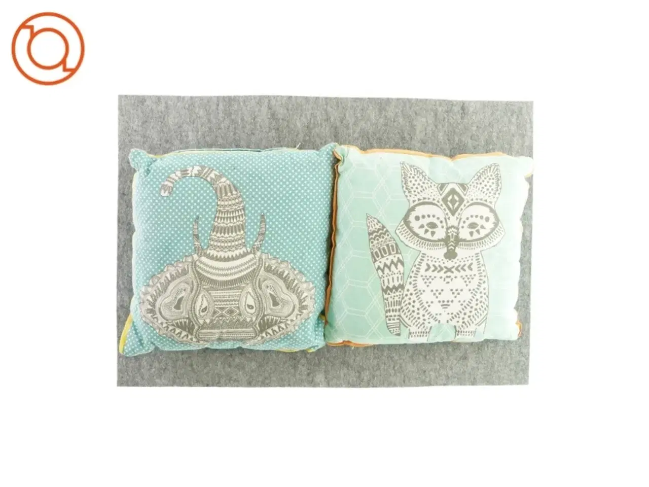 Billede 1 - To puder til børn med dyremotiver