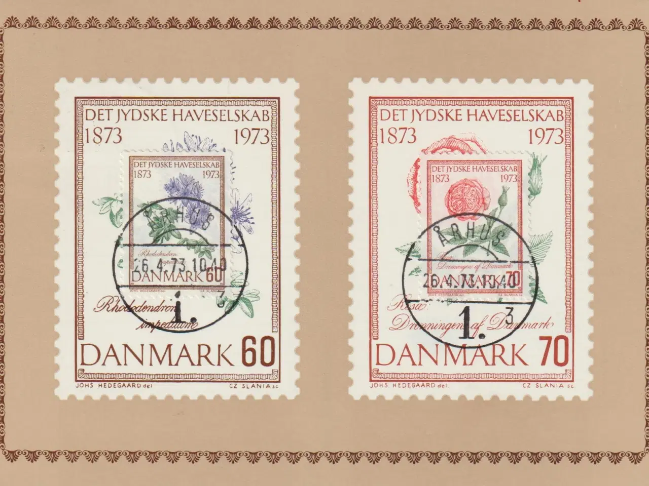 Billede 1 - Lot postkort-frimærker