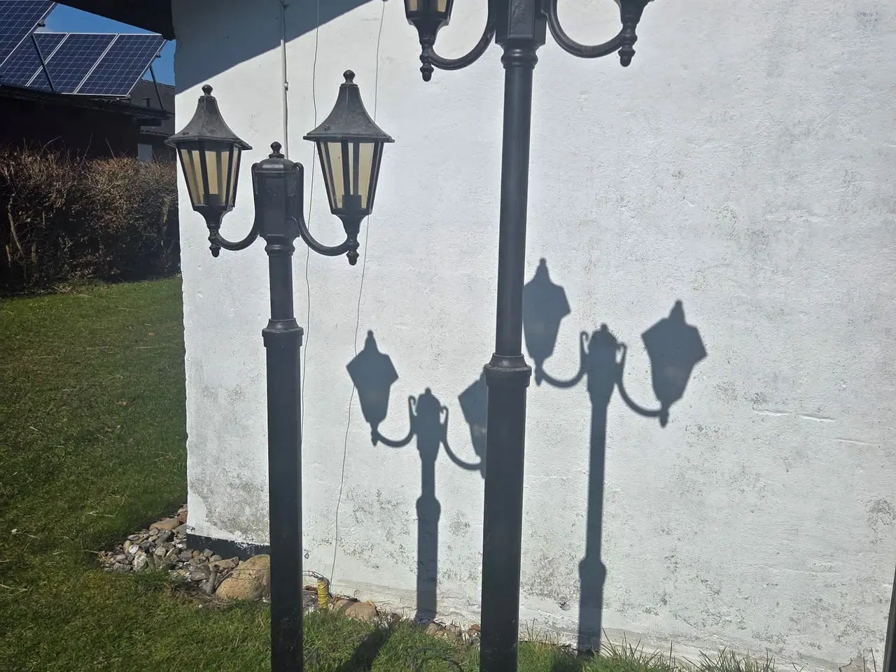 Billede 1 - Have lamper vintage 2 stk med 2 arme