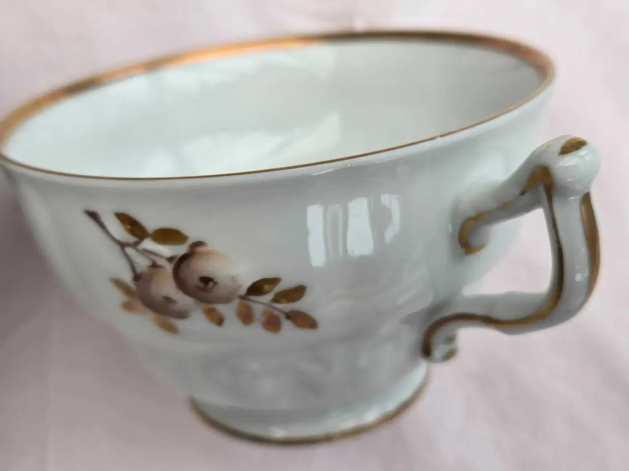 Billede 9 - Københavns porcelæns malere kaffestel Brun Rose.